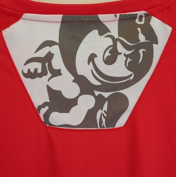 Authentic Apparel Varsity Ohio State Buckeyes Red/White T-Shirt Men's Size XL - Picture 3 of 9